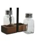 Salière et Poivrière Home ESPRIT Noir Verre Bois d'acacia 12 x 6 x 17,5 cm de Home ESPRIT, Doseurs d'assaisonnements et d'épi...