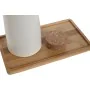 Set olio e aceto Home ESPRIT Bianco Bambù Gres 20,6 x 12 x 18 cm di Home ESPRIT, Dosatori di condimenti e spezie - Rif: S3055...