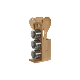 Kitchen Utensils Stand Home ESPRIT Bamboo Stainless steel 8 x 13 x 27 cm 6 Pieces by Home ESPRIT, Shelves and supports - Ref:...