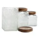 Conjunto de 3 Potes Home ESPRIT Natural Cristal Acácia 500 ml 750 ml 1 L 9,5 x 9,5 x 17,5 cm de Home ESPRIT, Armazenamento de...