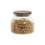 Set de 3 Botes Home ESPRIT Natural Cristal Acacia 1,5 L 2 L 3 L 16 x 16 x 21 cm de Home ESPRIT, Almacenamiento de alimentos -...