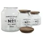 Set di 3 Barattoli Home ESPRIT Naturale Cristallo Acacia 1,5 L 2 L 3 L 16 x 16 x 21 cm di Home ESPRIT, Conservazione di alime...