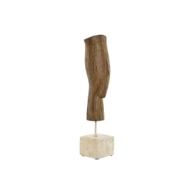 Figurine Décorative Home ESPRIT Blanc Marron Visage 8,5 x 8,5 x 37,5 cm de Home ESPRIT, Objets de décoration - Réf : S3055155...