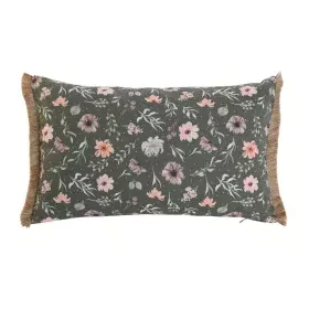 Cojín Home ESPRIT Verde Flores Boho 50 x 5 x 30 cm de Home ESPRIT, Cojines - Ref: S3055184, Precio: 7,45 €, Descuento: %