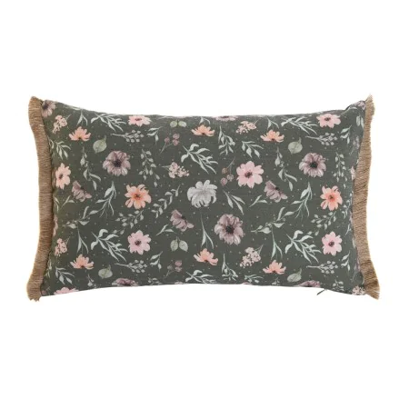 Cushion Home ESPRIT Green Flowers Boho 50 x 5 x 30 cm by Home ESPRIT, Cushions - Ref: S3055184, Price: 8,28 €, Discount: %