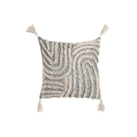 Cushion Home ESPRIT White Grey Tassels Boho 45 x 15 x 45 cm by Home ESPRIT, Cushions - Ref: S3055246, Price: 17,06 €, Discoun...