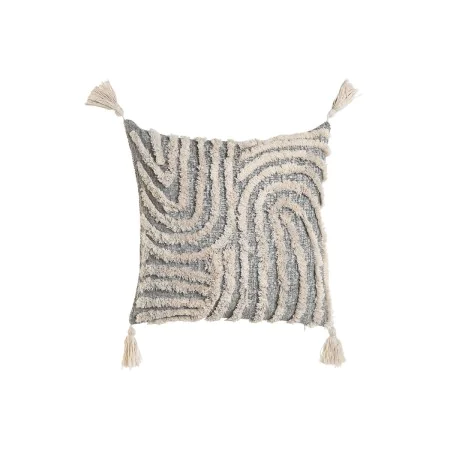 Almofada Home ESPRIT Branco Cinzento Borlas Boho 45 x 15 x 45 cm de Home ESPRIT, Almofadas - Ref: S3055246, Preço: 17,06 €, D...