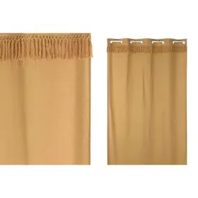 Cortina Home ESPRIT Mostarda Com franja 140 x 260 x 260 cm de Home ESPRIT, Cortinas - Ref: S3055305, Preço: 17,29 €, Desconto: %