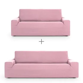 Conjunto de capas para sofá Eysa ULISES Cor de Rosa 2 Peças de Eysa, Acessórios para cadeiras e sofás - Ref: D1606804, Preço:...