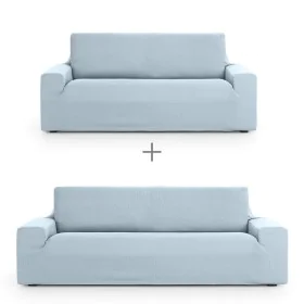 Sofa cover set Eysa ULISES Celeste 2 Pieces by Eysa, Chair and sofa accessories - Ref: D1606805, Price: 62,35 €, Discount: %