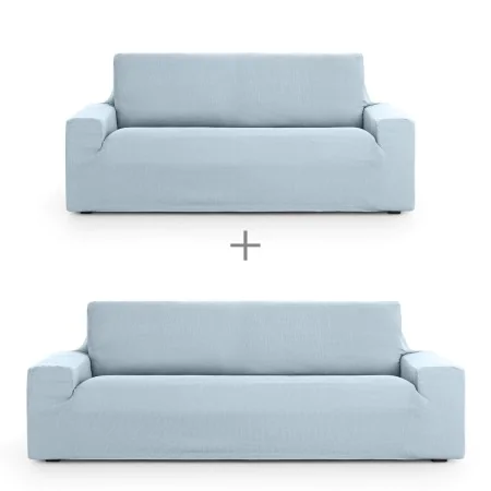 Sofa cover set Eysa ULISES Celeste 2 Pieces by Eysa, Chair and sofa accessories - Ref: D1606805, Price: 64,57 €, Discount: %