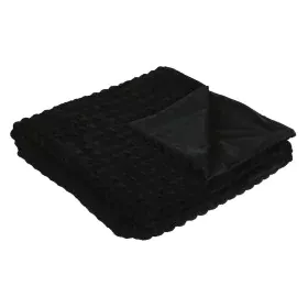 Manta Home ESPRIT Negro 130 x 170 cm de Home ESPRIT, Mantas y colchas - Ref: S3055354, Precio: 16,60 €, Descuento: %