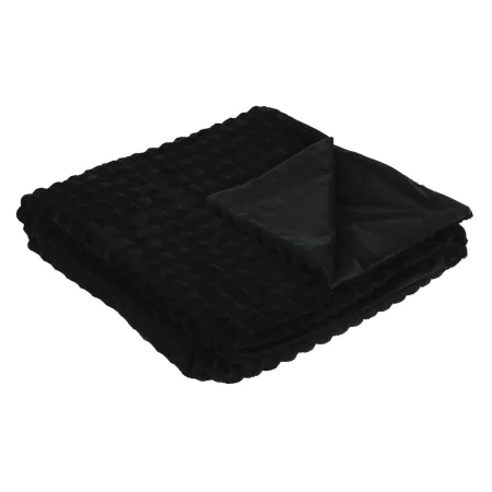 Couverture Home ESPRIT Noir 130 x 170 cm de Home ESPRIT, Couvertures et couvre-lits - Réf : S3055354, Prix : 17,29 €, Remise : %