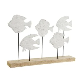 Figurine Décorative Home ESPRIT Blanc Naturel Spirales méditerranéen 51 x 7,5 x 36 cm de Home ESPRIT, Objets de décoration - ...