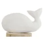 Figura Decorativa Home ESPRIT Blanco Natural Ballena Mediterráneo 17 x 10 x 28 cm de Home ESPRIT, Adornos - Ref: S3055483, Pr...