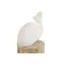 Figura Decorativa Home ESPRIT Blanco Natural Ballena Mediterráneo 17 x 10 x 28 cm de Home ESPRIT, Adornos - Ref: S3055483, Pr...