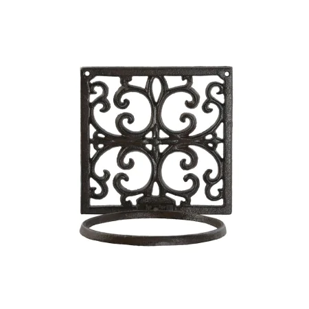 Soporte de Pared para Colgar Macetas Home ESPRIT Marrón oscuro Hierro 18 x 17,5 x 18 cm de Home ESPRIT, Revestimiento de mace...