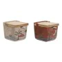 Sucrier Home ESPRIT Beige Rose Terre cuite Lila Bambou Dolomite 7,5 x 7,5 x 7,5 cm (2 Unités) de Home ESPRIT, Sucre et lait -...