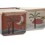 Salero con Tapa Home ESPRIT Beige Rosa Terracota Lila Bambú 750 ml 14 x 12,5 x 12 cm (2 Unidades) de Home ESPRIT, Dosificador...