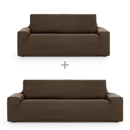 Sofa cover set Eysa ULISES Brown 2 Pieces by Eysa, Chair and sofa accessories - Ref: D1606814, Price: 64,57 €, Discount: %