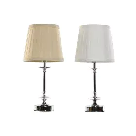 Lampe de bureau Home ESPRIT Blanc Beige Métal 25 W 220 V 20 x 20 x 43 cm (2 Unités) de Home ESPRIT, Lampes de chevet - Réf : ...