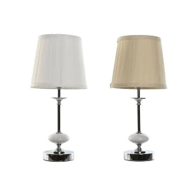 Tischlampe Home ESPRIT Weiß Beige Metall Porzellan 25 W 220 V 20 x 20 x 44 cm (2 Stück) von Home ESPRIT, Tisch- & Nachttischl...