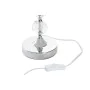 Desk lamp Home ESPRIT White Beige Metal Crystal 50 W 220 V 23 x 23 x 46 cm (2 Units) by Home ESPRIT, Bedside and Table Lamps ...