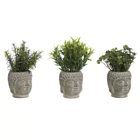 Planta Decorativa Home ESPRIT Polietileno Cimento Buda 10 x 10 x 21 cm (3 Unidades) de Home ESPRIT, Plantas - Ref: S3055536, ...