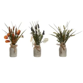 Plante décorative Home ESPRIT Polyéthylène Ciment 18 x 18 x 33 cm (3 Unités) de Home ESPRIT, Plantes artificielles - Réf : S3...