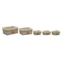 Set de basket Home ESPRIT Marron Naturel 48 x 40 x 22 cm (5 Pièces) de Home ESPRIT, Boîtes - Réf : S3055543, Prix : 51,26 €, ...