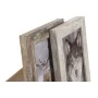 Cornice Portafoto Home ESPRIT Bianco Naturale Alluminio Cristallo polistirene Scandi 16 x 2 x 22 cm (2 Unità) di Home ESPRIT,...