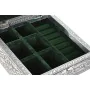 Caja-Joyero Home ESPRIT Verde Plateado Madera Aluminio 18 x 18 x 6 cm de Home ESPRIT, Organizadores de joyas - Ref: S3055561,...