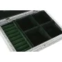 Caja-Joyero Home ESPRIT Verde Plateado Madera Aluminio 27,5 x 20 x 5,4 cm de Home ESPRIT, Organizadores de joyas - Ref: S3055...