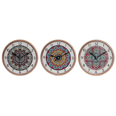 Reloj de Mesa Home ESPRIT Cerámica Mandala 16 x 1 x 16 cm de Home ESPRIT, Relojes de escritorio - Ref: S3055568, Precio: 17,8...