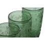 Set de Vasos Home ESPRIT Verde Cristal Con relieve 370 ml de Home ESPRIT, Vasos de agua y de whisky - Ref: S3055588, Precio: ...