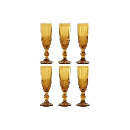 Set de Copas Home ESPRIT Ambar Cristal 150 ml (6 Unidades) de Home ESPRIT, Copas de agua - Ref: S3055592, Precio: 17,47 €, De...