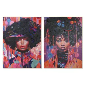 Painting Home ESPRIT Lady Modern 90 x 3,5 x 120 cm (2 Units) by Home ESPRIT, Prints on Canvas - Ref: S3055619, Price: 108,10 ...