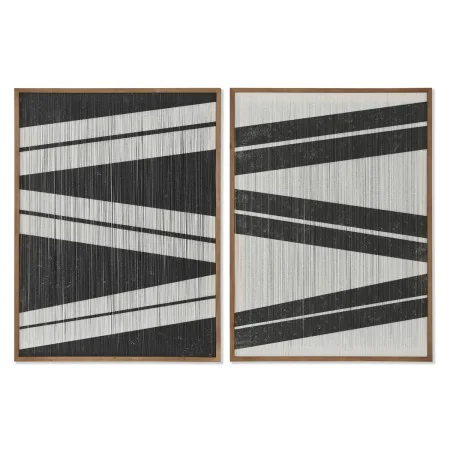 Painting Home ESPRIT Stripes Urban 60 x 3 x 60 cm (2 Units) by Home ESPRIT, Prints on Canvas - Ref: S3055623, Price: 66,21 €,...