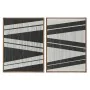 Painting Home ESPRIT Stripes Urban 60 x 3 x 60 cm (2 Units) by Home ESPRIT, Prints on Canvas - Ref: S3055623, Price: 66,21 €,...