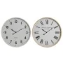 Horloge Murale Home ESPRIT Blanc Verre Bois MDF 53 x 6 x 53 cm (2 Unités) de Home ESPRIT, Pendules murales - Réf : S3055626, ...