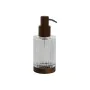 Soap Dispenser Home ESPRIT Brown Transparent Aluminium Crystal Acacia 8 x 7,5 x 18,5 cm by Home ESPRIT, Stands and dispensers...