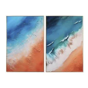 Cadre Home ESPRIT Moderne Plage 80 x 3 x 120 cm (2 Unités) de Home ESPRIT, Impressions sur toile - Réf : S3055690, Prix : 185...