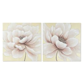 Painting Home ESPRIT Shabby Chic Poppy 80 x 3 x 80 cm (2 Units) by Home ESPRIT, Prints on Canvas - Ref: S3055696, Price: 70,8...