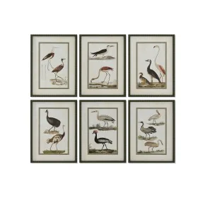 Painting Home ESPRIT Birds Cottage 40 x 2,5 x 54 cm (6 Units) by Home ESPRIT, Prints on Canvas - Ref: S3055703, Price: 225,50...