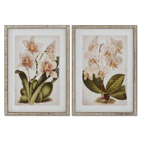 Painting Home ESPRIT Tropical Orchid 50 x 2,5 x 70 cm (2 Units) by Home ESPRIT, Prints on Canvas - Ref: S3055704, Price: 106,...