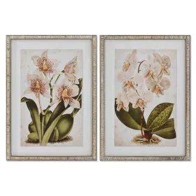 Quadro Home ESPRIT Tropicale Orchidea 50 x 2,5 x 70 cm (2 Unità) di Home ESPRIT, Stampe e quadri su tela - Rif: S3055704, Pre...