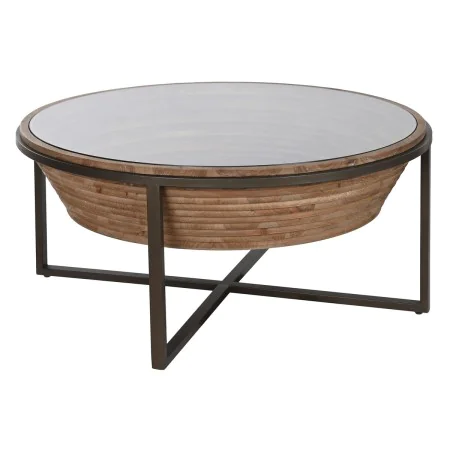 Mesa de Centro Home ESPRIT Cristal Madeira de abeto 102 x 102 x 46 cm de Home ESPRIT, Jogos de móveis - Ref: S3055716, Preço:...