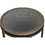 Mesa de apoio Home ESPRIT Preto Natural Cristal Abeto 46 x 46 x 55,5 cm de Home ESPRIT, Jogos de móveis - Ref: S3055717, Preç...