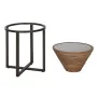 Table d'appoint Home ESPRIT Noir Naturel Verre Sapin 46 x 46 x 55,5 cm de Home ESPRIT, Tables - Réf : S3055717, Prix : 161,84...