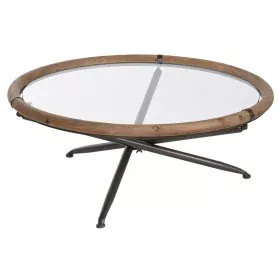 Table Basse Home ESPRIT Verre Bois d'épicéa 100 x 100 x 40 cm de Home ESPRIT, Tables - Réf : S3055719, Prix : 228,88 €, Remis...